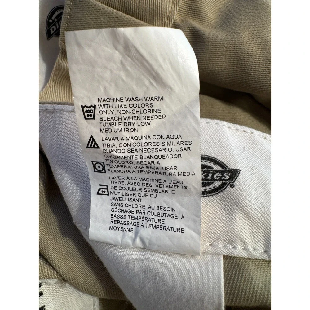 Dickies Loose Fit Double Knee Work Pants in Khaki Men's Size 40 X 30